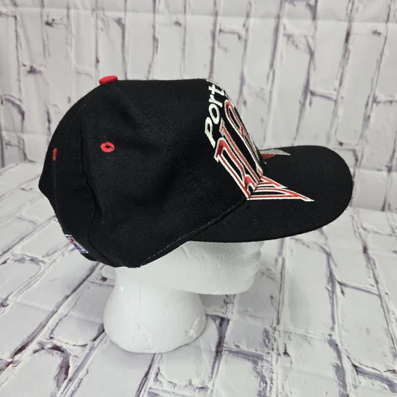 Vintage Portland Trail Blazers The Game Snapback Black Hat Adult Sz 126 Of‎ 2000